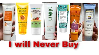 14 Most Popular Sunscreens in India that I will never buy -Lakmé , Lotus , Pond’s , Wow, VLCC, Plum