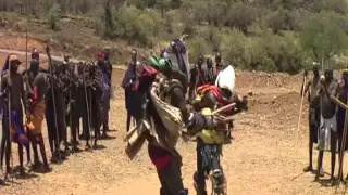 Donga fighting. Ethiopia. Бои на донгах в племени мурси.