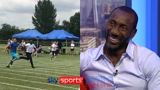 "I have to win this" - Jimmy Floyd Hasselbaink on running in the dad race
