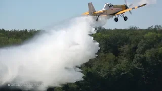 PZL M-21 Dromader Mini & PZL 106 Kruk Spraying + Water Drop Demo @ Oldtimer Meeting Hahnweide 2019