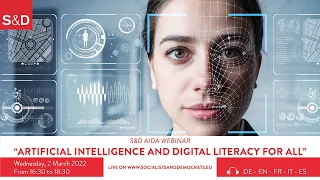 S&D AIDA webinar: Artificial Intelligence and Digital Literacy for all