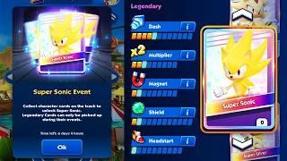 Sonic Dash - Huge Update - Super Sonic Cards Event - All Characters Unlocked Fully Upgraded