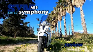 SYM symphony 125 LC abs review  . Kokkina fegaria test