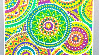 Точечная роспись в технике Пике для начинающих • Dot painting for beginners