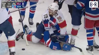 Chaos Breaks Out After Rangers Goal vs. Panthers in Game 2 | 2024 Stanley Cup Playoffs