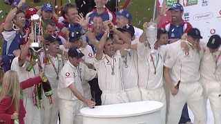 Ashes 2005 highlights - England lift the urn after Oval draw