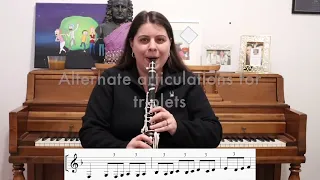 F major Scales and exercises for clarinet