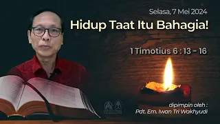 [ Selasa, 7 Mei 2024] Doa Pagi Online GKI Samanhudi. Pdt. Em. Iwan Tri Wakhyudi