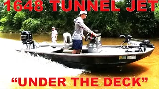 UNDER THE DECK - 1648 TUNNEL JET - DECKED OUT JON BOAT