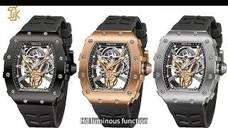 SANYIN Tonneau mechanical watch #watches #tonneau #luxurywatch