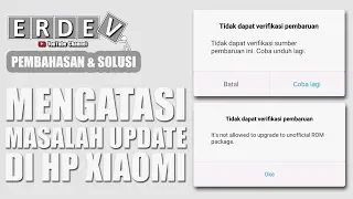 Cara Mengatasi Masalah Update di MIUI - Pembahasan dan Solusi Error Saat Update HP Xiaomi