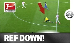 Oops! Köln's Vogt Fouls Referee Stark