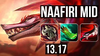 NAAFIRI vs AKSHAN (MID) | 69% winrate, Rank 7 Naafiri, 9/3/7 | EUW Grandmaster | 13.17