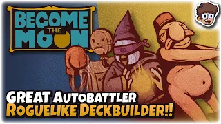 GREAT Upcoming Autobattler Roguelike Deckbuilder!! | Let's Try Become the Moon