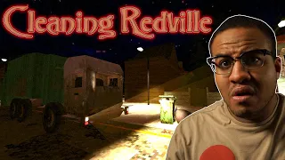 Cleaning Redville | Horrifying Trash Man Simulator | Indie Horror Game | Full Game