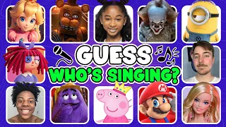GUESS MEME & WHO'S DANCING🎤🎵 Princess peach, Mario, MrBeast, Freddy, Minions, Peppa Pig