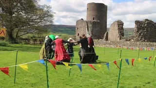 Medieval Dancing at Tretower Court. Music curtesy of  Trouvere (www.medievalminstrals.com)