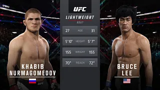 Хабиб  vs  Брюс Ли ( Хабиб Нурмагомедов против Брюса Ли ) UFC 2.