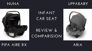 Nuna Pipa Aire RX vs Uppababy Aria: Infant Car Seat Features and Benefits Comparison