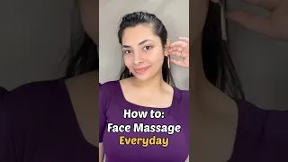 Face Massage for Glowing Skin ✨😍 Do this everyday! #shorts #facemassage #glowingskin
