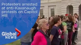 Protesters arrested at anti-Kavanaugh protests on Capitol Hill