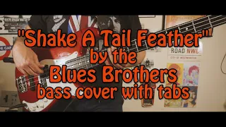 "Shake A Tail Feather" by the Blues Brothers - bass cover with tabs..... speed time