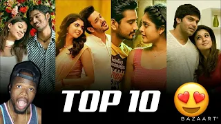 Top 10 ❤ Love South Bgm Ringtones Ft. Taqdeer, Raja Rani, 3 - Moonu, Geetha Govindam | (REACTION)