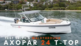 Axopar 24 T-top - Beaching Your Boat, Test Drive & Tour