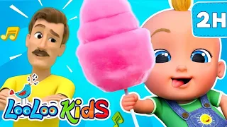 🍭 Johny Johny Yes Papa: 2-Hour Mega Mix of LooLoo Kids Nursery Rhymes & Songs 🎵