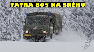 TATRA 805 - jízda v hlubokém sněhu!!!