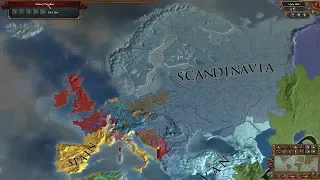 Europa Universalis 4 AI Timelapse - No Lucky Nations Superextended Timeline 1444-2618