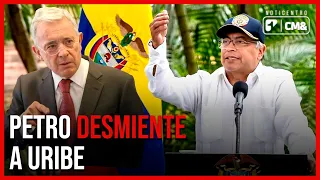 Cantada de tabla de Petro a Uribe y los desmiente | Noticentro 1 CM& Canal 1