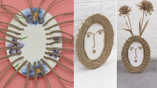 Amazing ! Super Recycling ideas with Broken Plates | Jute Craft ideas