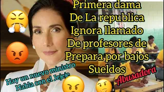 PRIMERA DAMA IGNORA MAESTRA DE PREPARA POR BAJOS SUELDOS 😡🙄