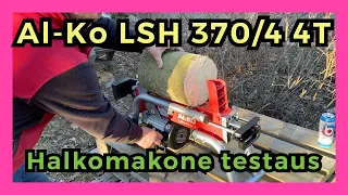 Al-Ko LSH 370/4 4T Halkomakone testaus