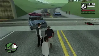 GTA San Andreas People Get Hit by Train