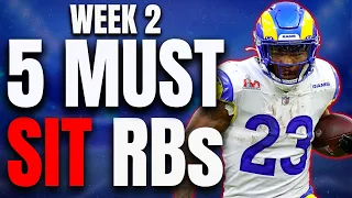 5 MUST SIT Running Backs for Week 2 | 2022 Fantasy Football