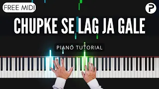 Chupke Se Lag Ja Gale Piano Tutorial Cover Instrumental | Snehithane