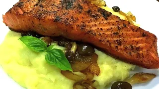 Restaurant-Style Pan Seared Salmon /  Salmon Recipe