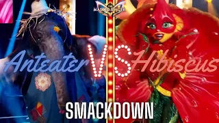 SMACKDOWN: Anteater and Hibiscus sing "Hey Mickey" by Toni Basil | SEASON 10 | THE MASKED SINGER