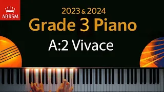 ABRSM 2023 & 2024 - Grade 3 Piano exam - A:2 Vivace ~ Muzio Clementi