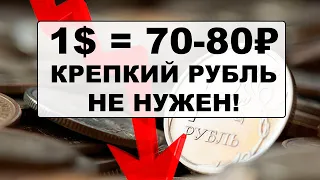 🚩Крепкий рубль НЕ НУЖЕН! Не пропустите девальвацию рубля к доллару - УЖЕ СКОРО!