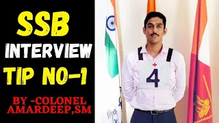 SSB Interview Tip No 1 by Col Amardeep Singh ,Sena Medal #shorts