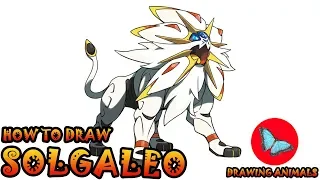 How To Draw Solgaleo Pokemon | Coloring and Drawing For Kids
