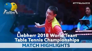 2018 World Team Championships Highlights | Xu Xin vs Kang Wi Hun (Group)