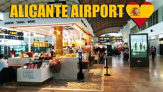 Walking Through the Departures Area of Alicante–Elche Airport