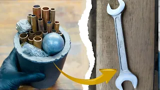 How to make a cast flat head wrench with scrap metal? 🔧Trash To Treasure