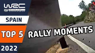 Top 5 Moments | WRC RallyRACC - Rally de España 2022