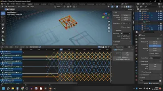 Tesseract 4 dimensional object with motion  (4D Model) Animated