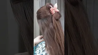 Butterfly Clip Hairstyles Tutorial 🌸#shorts #hairstyle #youtubeshorts